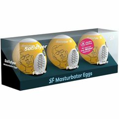Satisfyer Fierce Masturbator Egg 3er Set-thumb-2