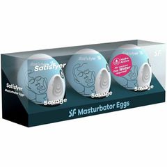 Satisfyer Savage Masturbator Egg 3er Set-thumb-1
