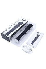 Aquamini Black Edition 20cm USB wand vibrator