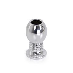 Hollow Anal Plug Ribbed-thumb-1