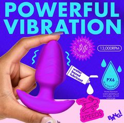 VIBRATING AND ROTATING PLUG WITH PURPLE USB CONTROL-thumb-3
