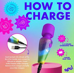 MINI WAND MASSAGER 10 FUNCTIONS USB RAINBOW-thumb-4