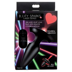 Laser Heart Medium Anal Plug w/ Remote Control-thumb-8