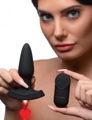 Laser Heart Medium Anal Plug w/ Remote Control-thumb-5