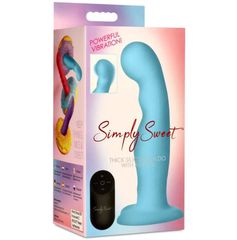 SIMPLY SILICONE VIBRATOR WITH BLUE CONTROL-thumb-1