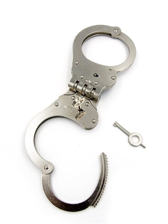 Mister B HandCuffs Hinged Steel
