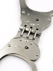 Mister B HandCuffs Hinged Steel-thumb-2