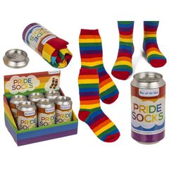 Socks, Rainbow one size 80% cotton-thumb-1
