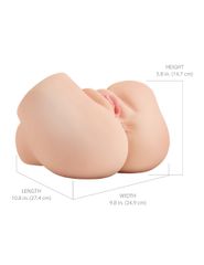 PDX Plus Back That Ass Up Automatic Mega Masturbator - Light-thumb-1
