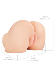 PDX Plus Shake That Ass Vibrating Mega Masturbator - Light-thumb-2