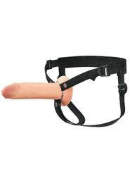Fantasy X-tensions Elite 8" Silicone Hollow Strap-on - Dual Density - Light