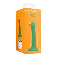 Non-Phallic Vibrating Dildo - Small - Forest Green-thumb-1