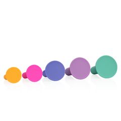 Silicone Anal Dilator Set - Multicolor-thumb-2