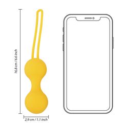 Kegel Ball Exercise Set - Lemonade Yellow-thumb-8