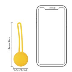 Kegel Ball Exercise Set - Lemonade Yellow-thumb-6