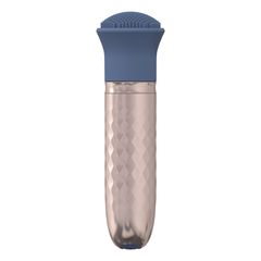 The Thrill - 10 Speed Interchangeable Vibrator - Blue-thumb-3