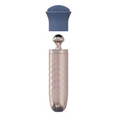 The Thrill - 10 Speed Interchangeable Vibrator - Blue-thumb-1