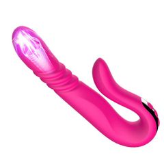 Deluxe Twirling Vibrating Thruster Pink-thumb-6