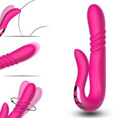 Deluxe Twirling Vibrating Thruster Pink-thumb-2