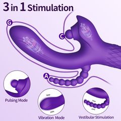 Vibrator - Patty 7 vibration functions 7 ball tapping USB-thumb-6