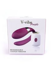 Stymulator-V-Vibe Purple USB 7 Function / Remote Control-thumb-2