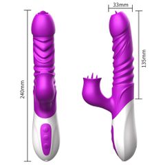 Vibrator-Silicone Vibrator USB 10 Function and Thrusting Function / Heating-thumb-2