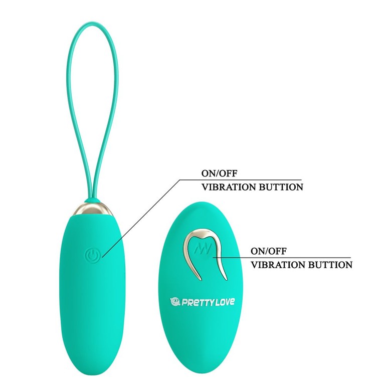 Pretty Love Julia Green Vibrating Egg