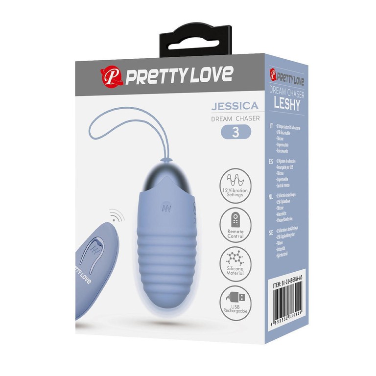 Pretty Love Jessica Blue Vibrating Egg