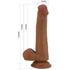 Pretty Love Baile Tall Realistic Dildo Brown
