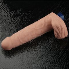 9" REAL SOFTEE Rechargeable Vibrating Dildo(Flesh)-thumb-7