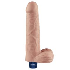 9" REAL SOFTEE Rechargeable Vibrating Dildo(Flesh)-thumb-3