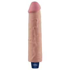 9.5" REAL SOFTEE Rechargeable Vibrating Dildo(Flesh)-thumb-3