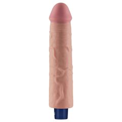 9.5" REAL SOFTEE Rechargeable Vibrating Dildo(Flesh)-thumb-2