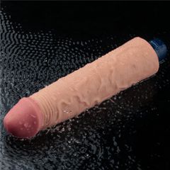 9.5" REAL SOFTEE Rechargeable Vibrating Dildo(Flesh)-thumb-9