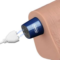 10.5" REAL SOFTEE Rechargeable Vibrating Dildo(Flesh)-thumb-9