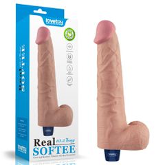 10.5" REAL SOFTEE Rechargeable Vibrating Dildo(Flesh)-thumb-11