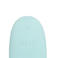 Three-In-One Liquid Silicone Vibrator - Breezy Blue-thumb-9