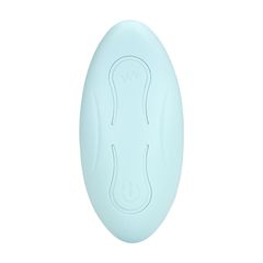 Three-In-One Liquid Silicone Vibrator - Breezy Blue-thumb-7