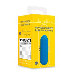 Hexagon Shaped Bullet Vibrator - Jetset Blue-thumb-1