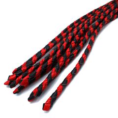 Leather Whip Nine Tails Black & Red-thumb-3
