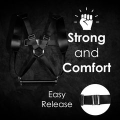 Ouch Bdsm Harness Restraint - Black-thumb-5