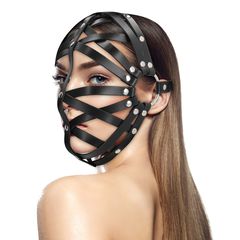 Ouch Cage Mask - Black-thumb-7