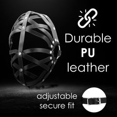 Ouch Cage Mask - Black-thumb-4