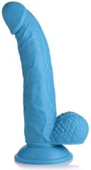 POP 7.5" Dildo with Balls - Blue