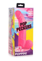 POP 7.5" Dildo with Balls - Pink-thumb-5