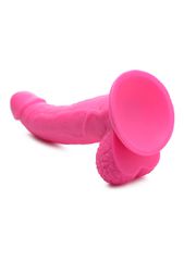 POP 7.5" Dildo with Balls - Pink-thumb-1
