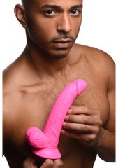 POP 7.5" Dildo with Balls - Pink-thumb-9