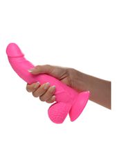 POP 7.5" Dildo with Balls - Pink-thumb-13