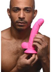 POP 7.5" Dildo with Balls - Pink-thumb-8