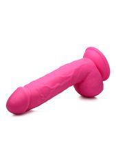POP 8.25" Dildo with Balls - Pink-thumb-5